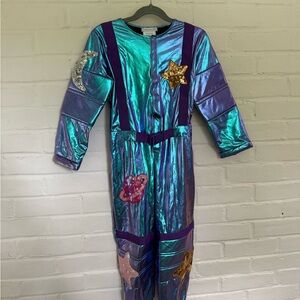 Pottery Barn Kids Cosmic Sparkle Space Costume - Teal and Purple Metallic